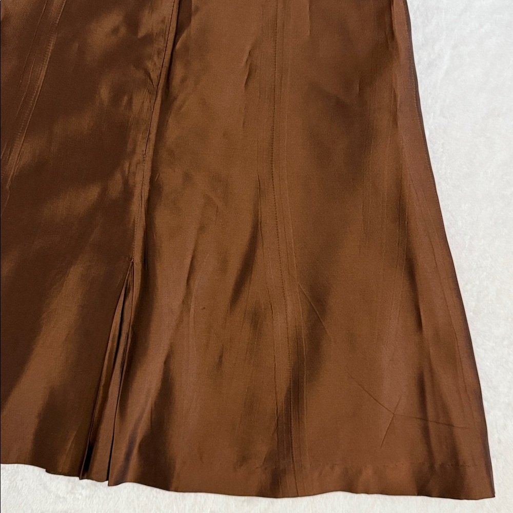{VTG} Vera Wang | Strapless Bronze Taffetta Dress (6) - Picture 13 of 16